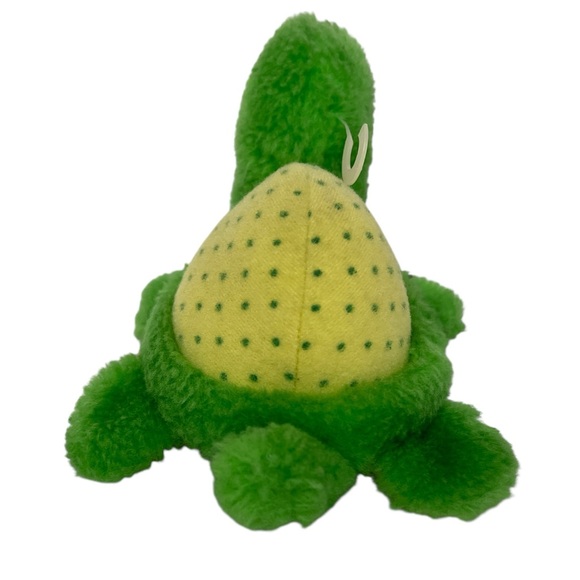 Vintage 1981 Strawberry Shortcake Plush Apple Dumplin Tea Time Turtle w/ Collar - Picture 5 of 10